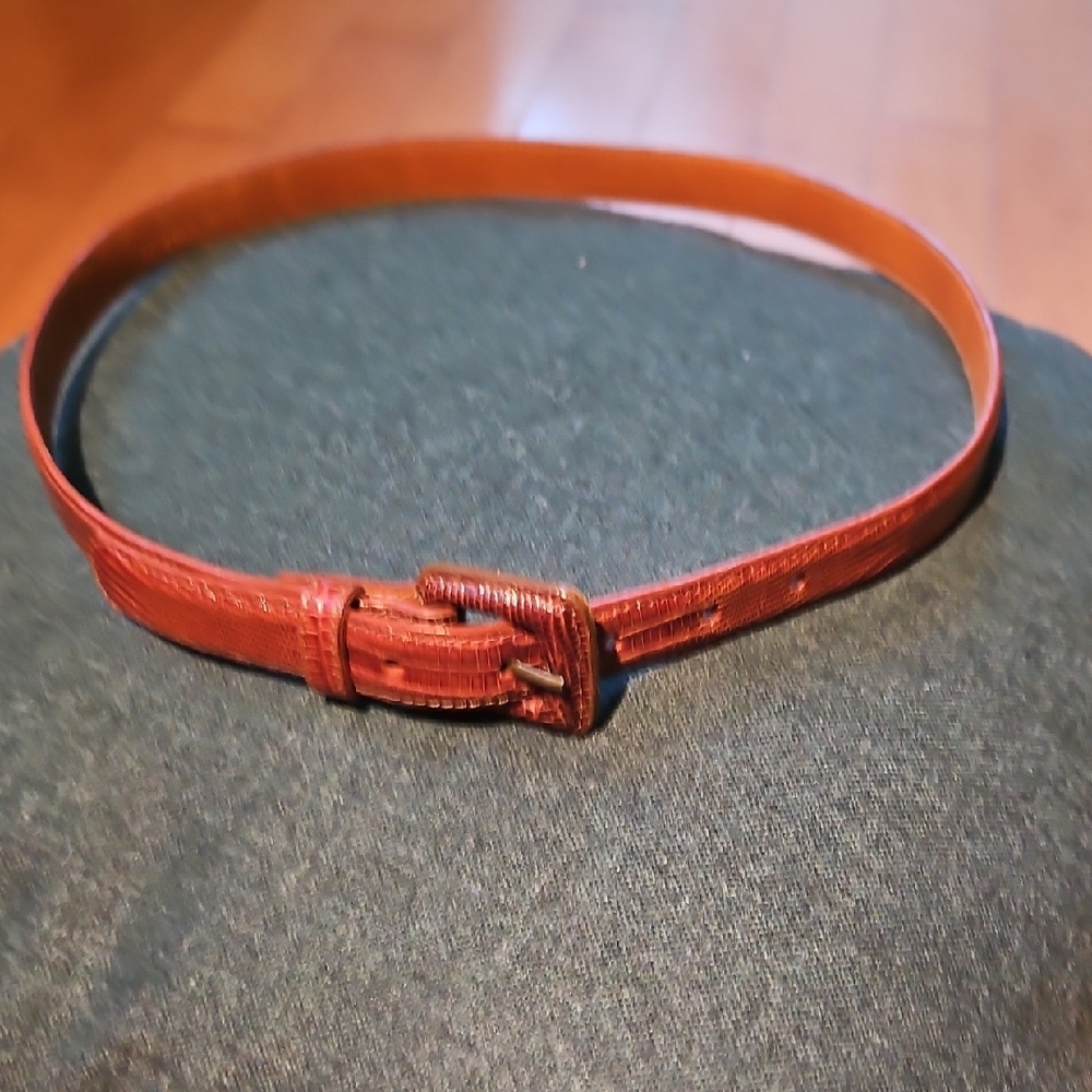 Polo by Ralph Lauren Chestnut Leather Belt